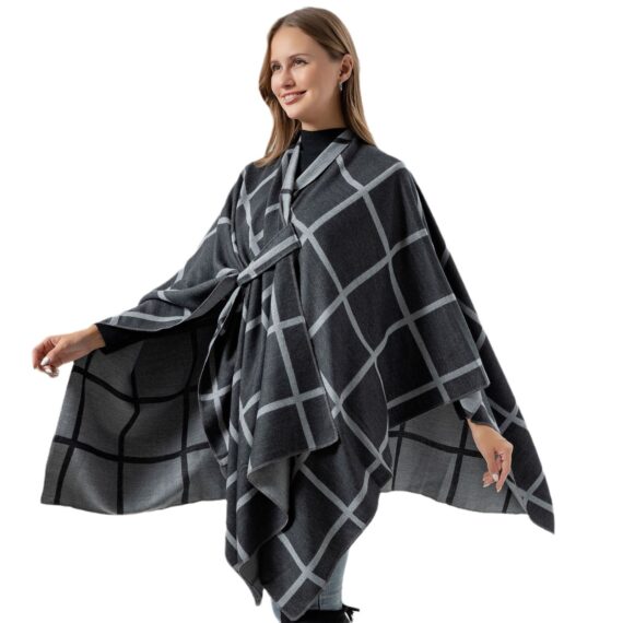 Women's Fashion Gingham Check Warm Scarf - Image 4