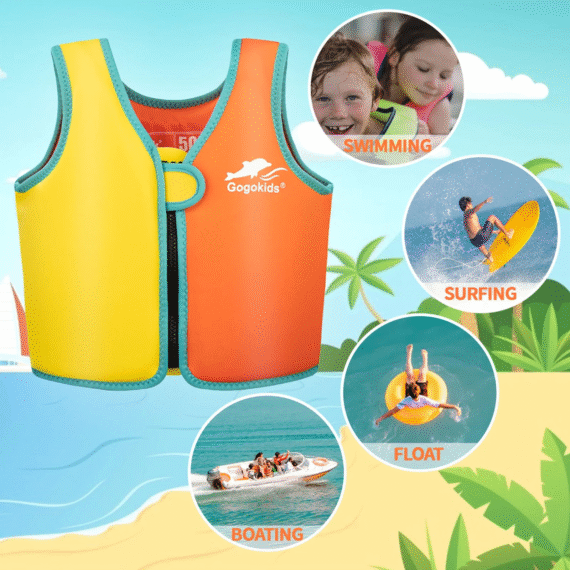 Kids' Swim Float Vest – Safe & Fun Swim Training & Pool Safety Aid! - Image 3