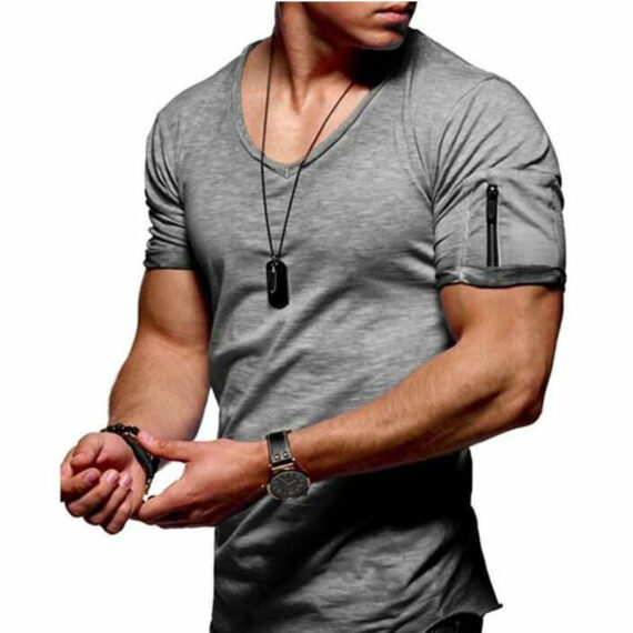 Men's Short Sleeve Cotton Casual T-shirt - Image 2