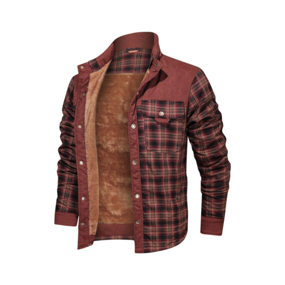 Stylish Men's Wool Thick Coat Jacket - Image 4