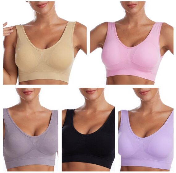 Women's Running Shockproof Gathering Sports Bra - Image 5