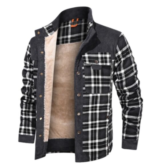 Stylish Men's Wool Thick Coat Jacket - Image 7