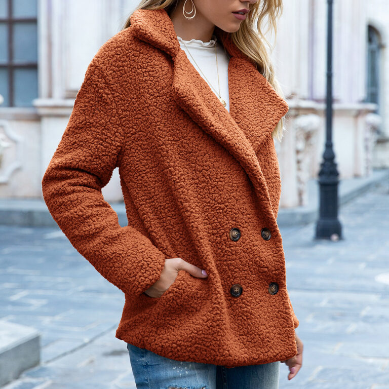Fluffy Lapel Winter Coat - Image 10