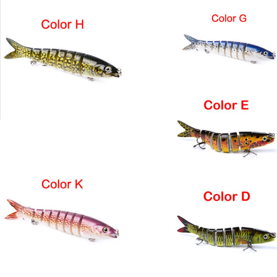 Pike Fishing Lures Artificial Multi Jointed Sections - Image 6