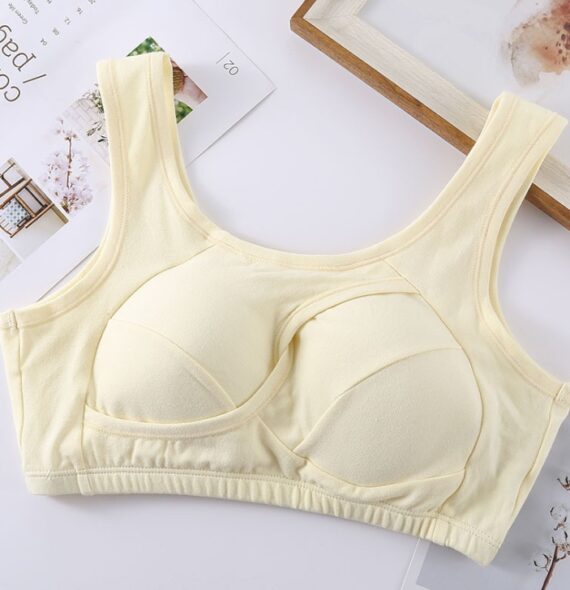 Plus Size Women Bra Ladies Cotton - No Buckles Non Wire Lingerie With Removable Padded - Image 5