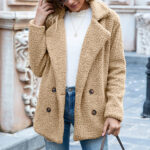 Fluffy Lapel Winter Coat - Image 3