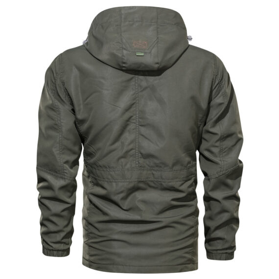 Men's Casual Outdoor Hooded Jacket - Image 4