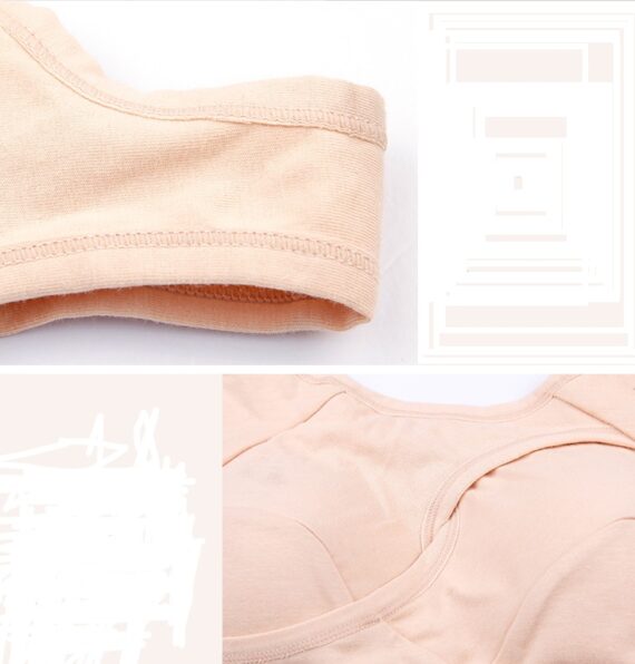 Plus Size Women Bra Ladies Cotton - No Buckles Non Wire Lingerie With Removable Padded - Image 3