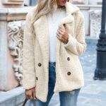 Fluffy Lapel Winter Coat - Image 4