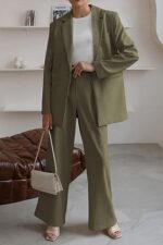 Chic Solid Color Suit - Image 4