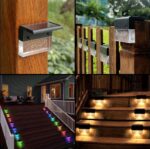 Waterproof New RGB LED Solar Step Fence Light - Image 5