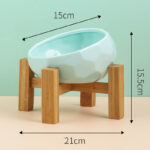 Beautiful Ceramic Cat Bowl Oblique Mouth - Image 6