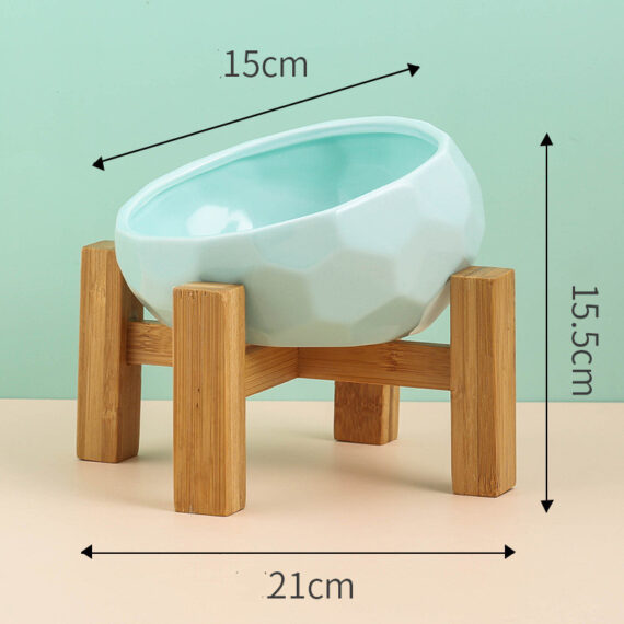 Beautiful Ceramic Cat Bowl Oblique Mouth - Image 6