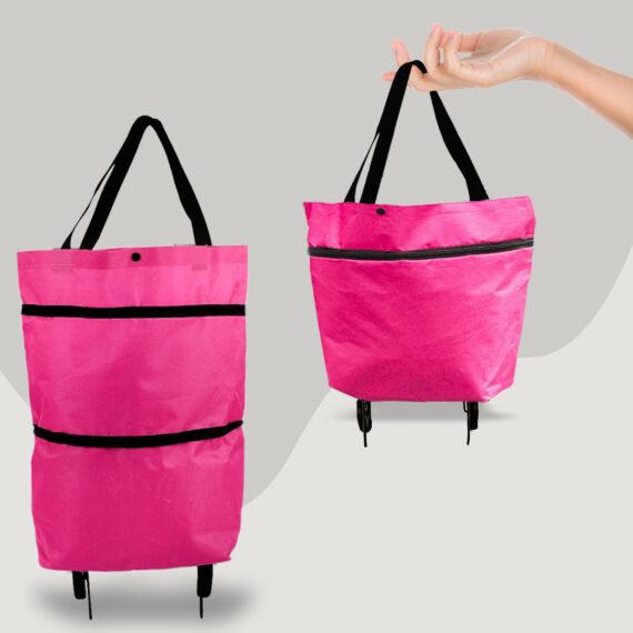 2 in 1 Foldable Shopping Cart with Wheels - Image 3