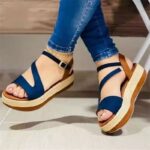 Platform Sandals Hollow Buckle Women's Shoes - Image 2