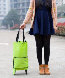 2 in 1 Foldable Shopping Cart with Wheels