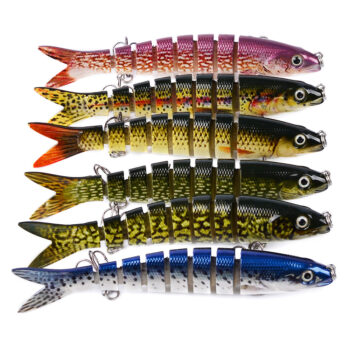 Pike Fishing Lures Artificial Multi Jointed Sections
