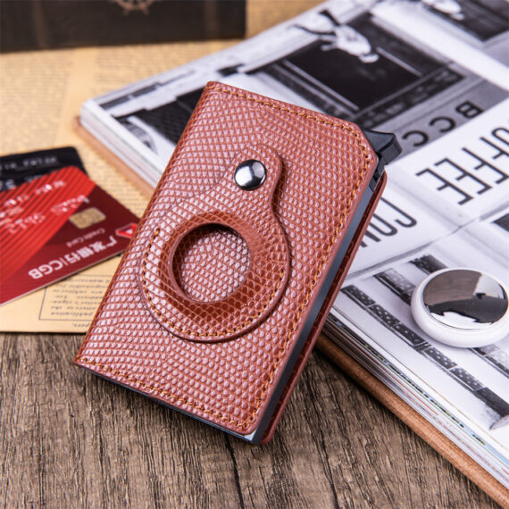 Men's Anti-theft Swipe Card Holder Tracker Hole - Image 2