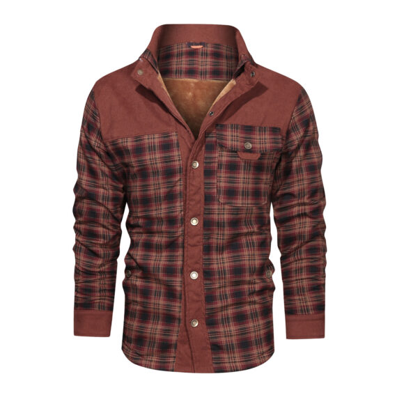 Stylish Men's Wool Thick Coat Jacket - Image 5