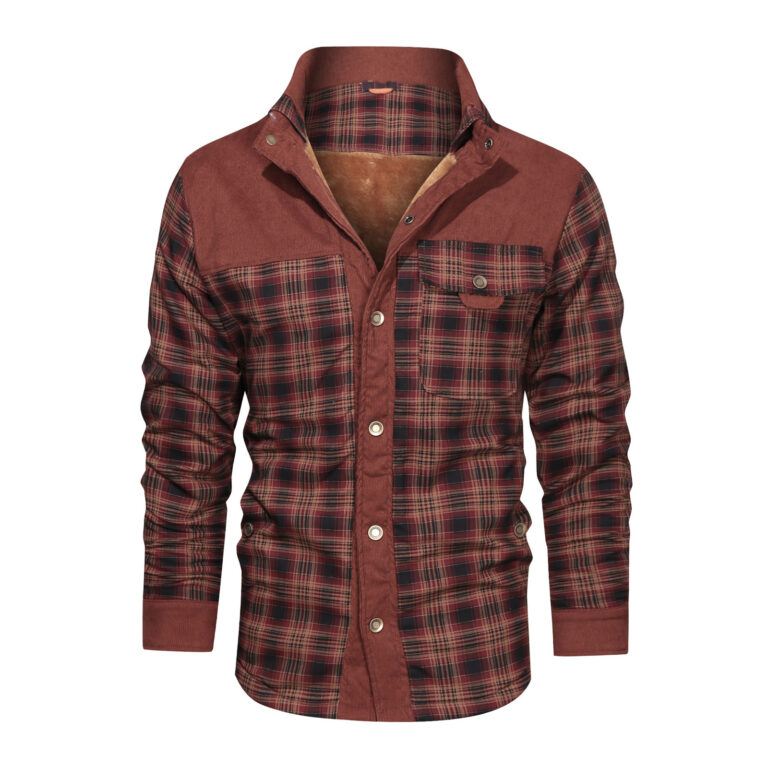 Stylish Men's Wool Thick Coat Jacket - Image 5