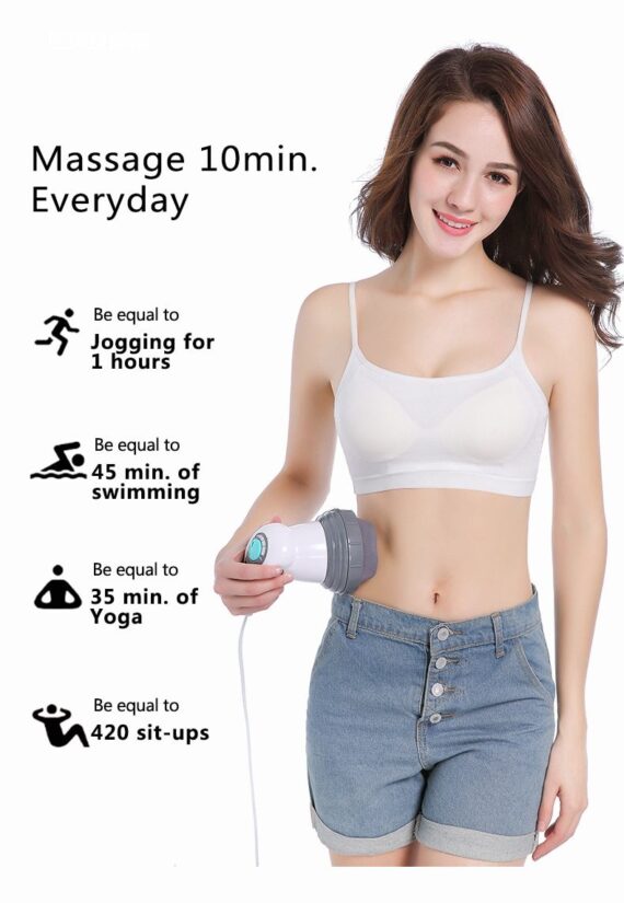 Electric Noiseless  Massage Roller Full Body Massager - Image 4