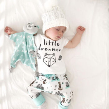 Newborn Baby Clothes- Set T-shirt Tops Pants