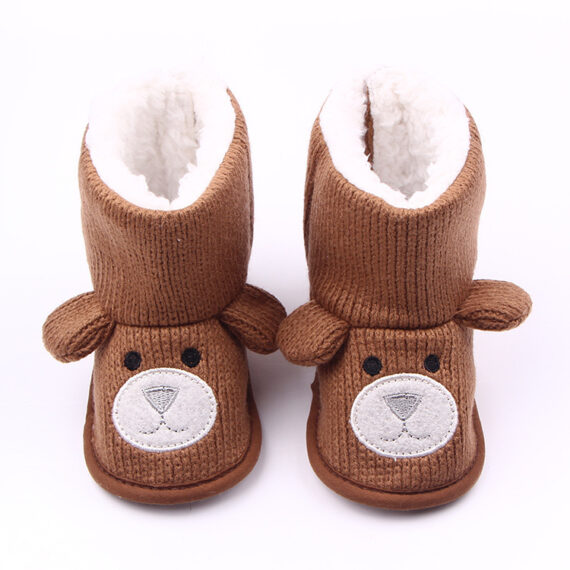 Cozy Bear Knit Baby Boots - Image 5