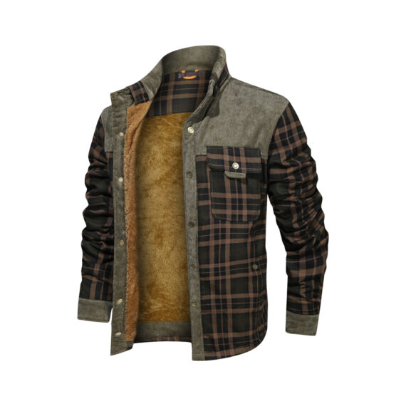 Stylish Men's Wool Thick Coat Jacket - Image 2