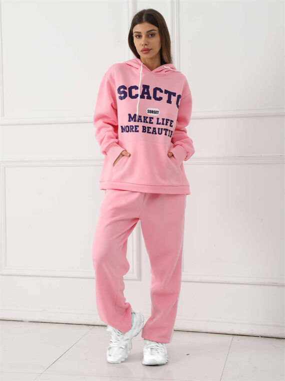 Women's Fashion Casual Printed Top Pants Set - Image 4