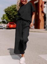 Women's Short-sleeved Trousers Two-piece Set - Image 10