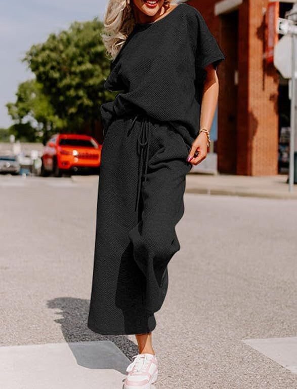 Women's Short-sleeved Trousers Two-piece Set - Image 10