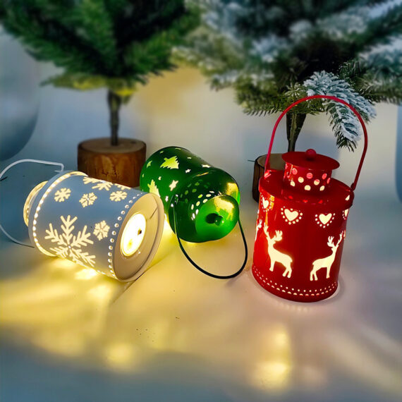Nordic LED Christmas Lanterns – Cozy Holiday Glow - Image 4