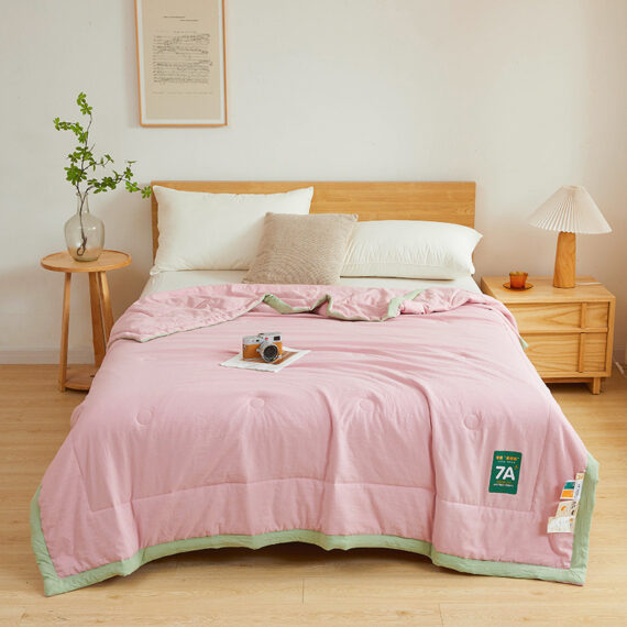 Antibacterial Raw Cotton Washable Summer Cool Quilt - Image 6