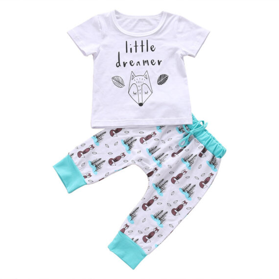 Newborn Baby Clothes- Set T-shirt Tops Pants - Image 3