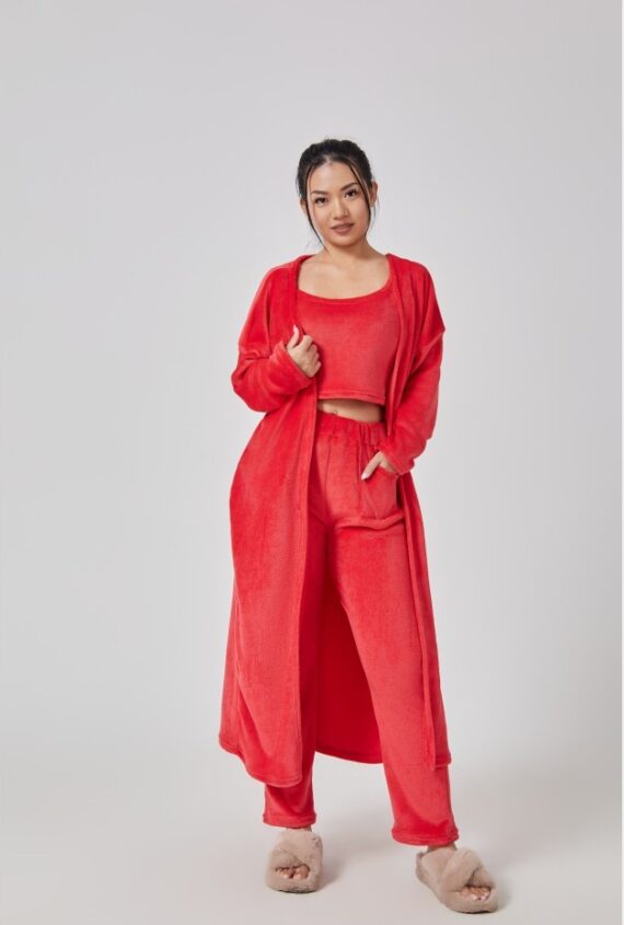 3 Piece Pajama Lounge Set Soft, Warm & Stylish Sleepwear - Image 4