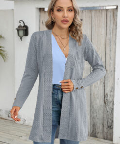 Women's Long Sleeve Cardigan Top