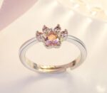 New Cat Bear Dog Paw Ring for Women Jewelry Sets - Image 4