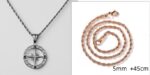 Stainless Steel Compass Circular Necklace - Image 6