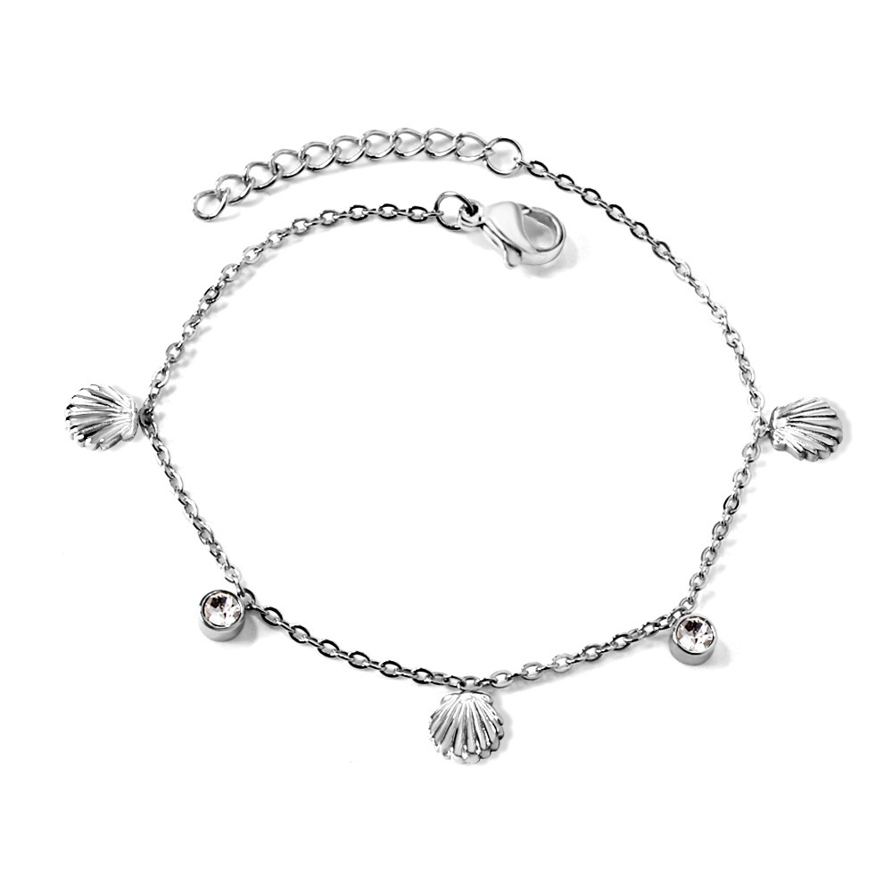 Shell White Diamond Silver