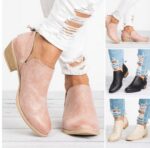 Autumn Women Shoes Retro High Heel Ankle Boots - Image 4
