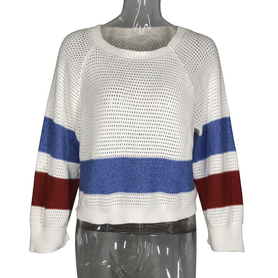 Women's Long Sleeve Loose Knit Pullover - Image 4