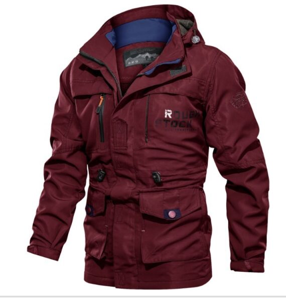 Men's Casual Outdoor Hooded Jacket - Image 5