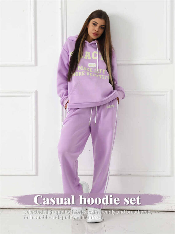 Women's Fashion Casual Printed Top Pants Set - Image 8