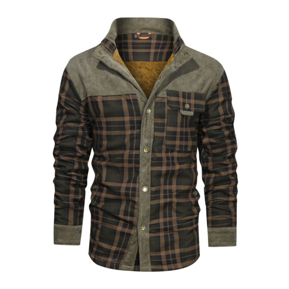 Stylish Men's Wool Thick Coat Jacket - Image 3