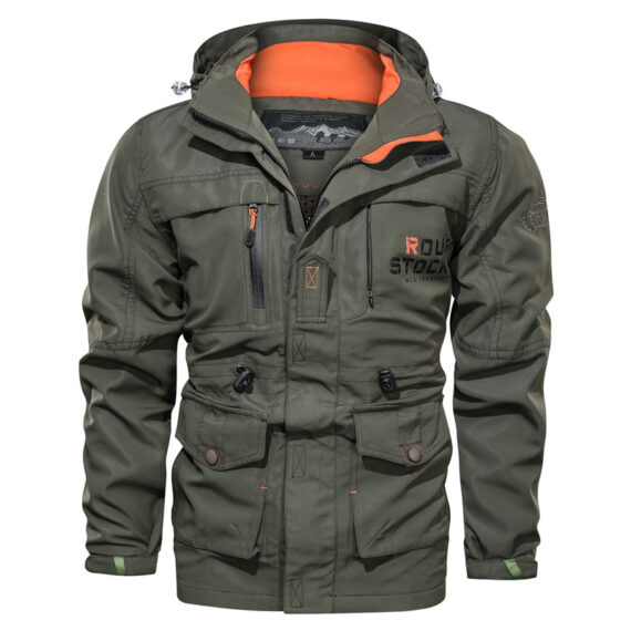 Men's Casual Outdoor Hooded Jacket - Image 6