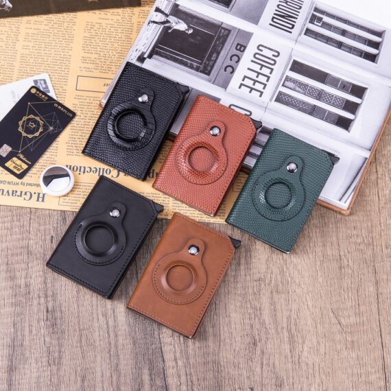 Men's Anti-theft Swipe Card Holder Tracker Hole - Image 4