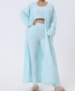 3 Piece Pajama Lounge Set Soft Stylish Sleepwear