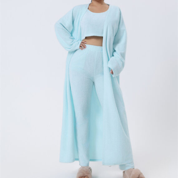 3 Piece Pajama Lounge Set Soft, Warm & Stylish Sleepwear