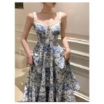 Fashion Retro Women Floral Strap Dress - Image 4