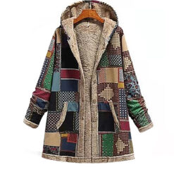Cotton And Linen Printed Hoodie